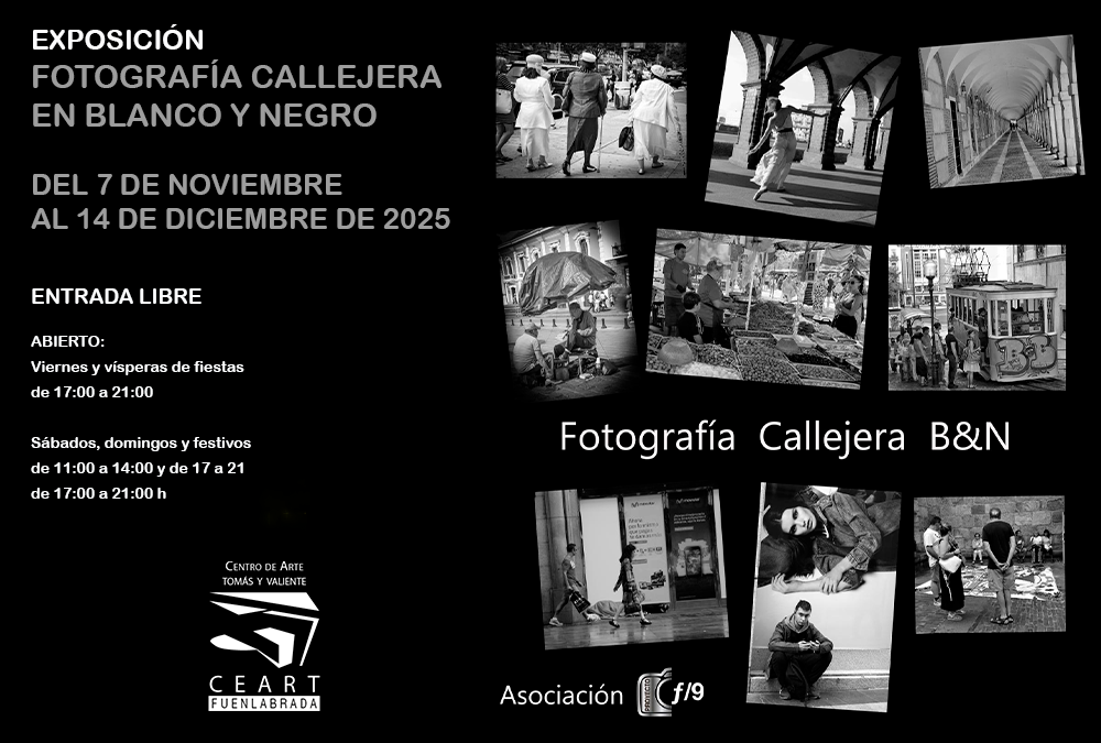 Exposición ‘La Calle en Blanco y Negro’ de la Asociación fotografica proyecto F9